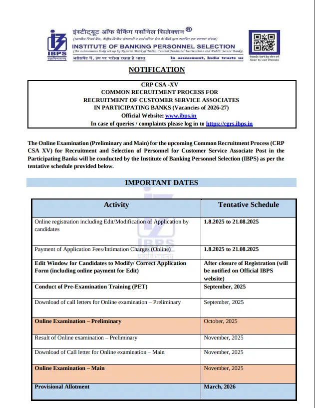 IBPS RRB Gramin Bank Vacancy 2026