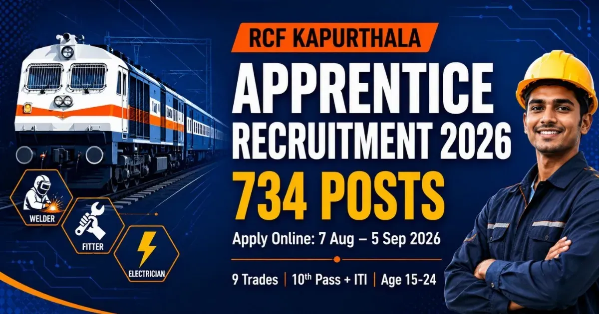 RCF Kapurthala Apprentice Recruitment 2026 – 734 Posts