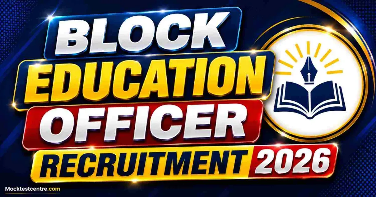 Block Education Officer Recruitment 2026