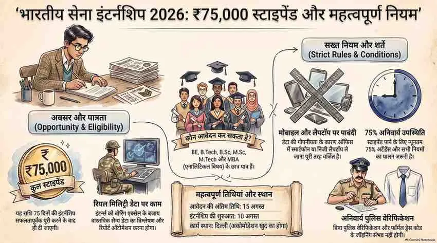 Indian Army Internship 2026 Army Internship 2026