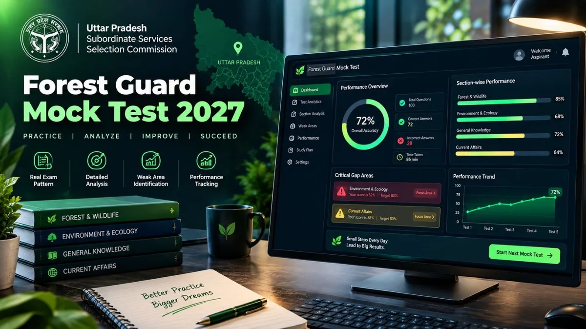 UPSSSC Forest Guard 2027 AI weak area recommendation and performance diagnostic analytics report